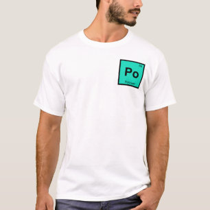 Po - ポロニウム 化学 周期表 シンボル tシャツ