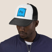 Po - 太平洋 化学元素記号Tシャツ キャップ (インサイチュ)