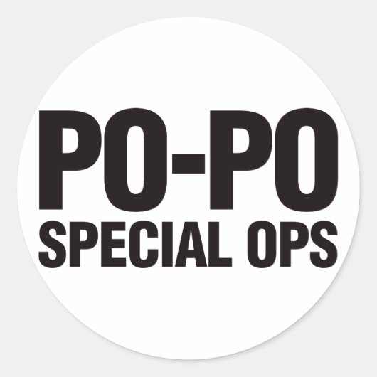 Po-Po特別オペレーション ラウンドシール (正面)