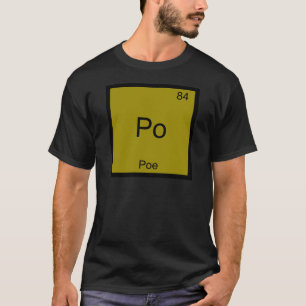 Po - Poe化学おもしろい要素シンボルTシャツ Tシャツ