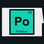 Po - Polonium Chemistry Periodic Table Symbol<br><div class="desc">Po is for Polonium 

 Support the science of chemistry while making others laugh with this line of products that take the chemical symbol from the periodic table that you're used to and give them another meaning altogether.</div>
