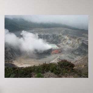 Poásの火山噴火口 ポスター