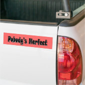 PobodyのNerfect バンパーステッカー (トラック上)