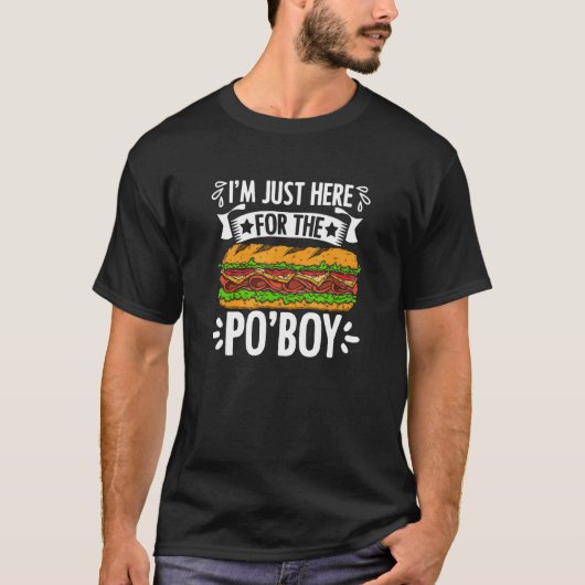 Po'boy Sandwich Food New Orleans Po Tシャツ (正面)