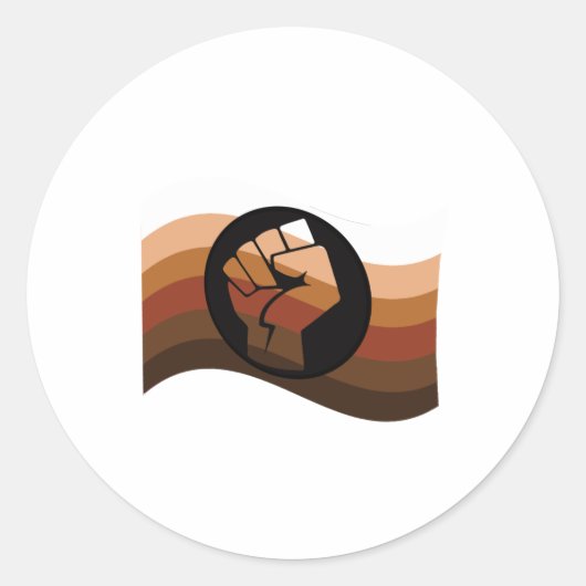 POCカラーフラグ ラウンドシール (正面)