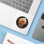 POCストライプフラグ シール (ノートパソコンとiPhone)