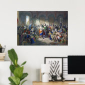 Pocahontas結婚John Rolfe Henry Bruecknerへ ポスター (ホームオフィス)