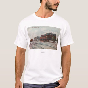 Pocatello、ID -列車のまわりの列車及び人々 Tシャツ