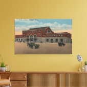 Pocatello, ID - O.S.L.トレインの外観 キャンバスプリント (インサイチュ (リビング))