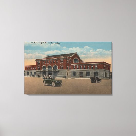 Pocatello, ID - O.S.L.トレインの外観 キャンバスプリント (正面)