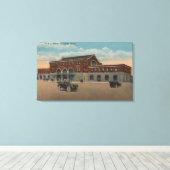 Pocatello, ID - O.S.L.トレインの外観 キャンバスプリント (インサイチュ (ウッドフロア))