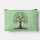 🌳 Pochette à Accessoires Arbre de Vie Vert pâle アクセサリーポーチ (正面)