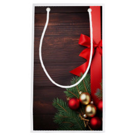 Pochette Cadeau "Ruban Rouge" スモールペーパーバッグ