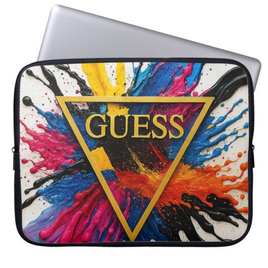 pochette de transport pc (guess) ラップトップスリーブ (正面)