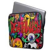 pochette de transport pour pc (deathwsh) ラップトップスリーブ (正面左)