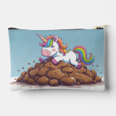 Pochette Licorne Caca Arc-en-ciel  アクセサリーポーチ (裏面)