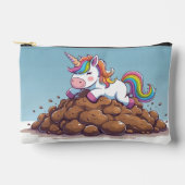 Pochette Licorne Caca Arc-en-ciel  アクセサリーポーチ (正面)