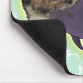 Pochiおよび紫色のサンダル マウスパッド (コーナー)