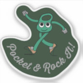pocket and rock it retro climb sticker シール (正面)