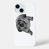 Pocket bulldog, ink-dot cool Case-Mate iPhoneケース (裏面)