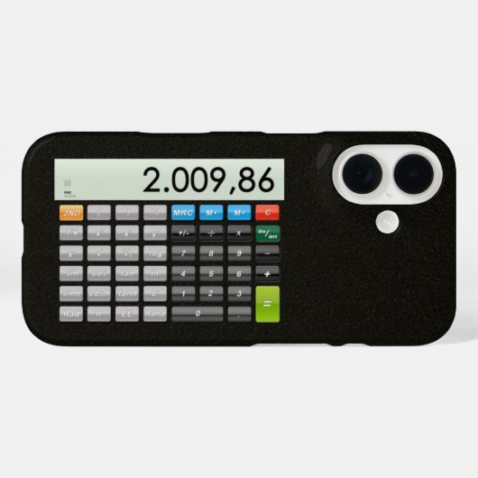 Pocket Calculatorアプリ Case-Mate iPhoneケース (裏面 (横))