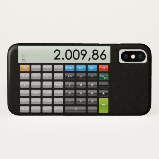 Pocket Calculatorアプリ Case-Mate iPhoneケース (裏面(横))