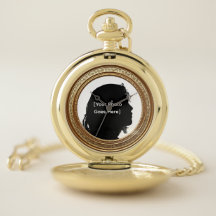 Pocket Gold Watch with Photo 