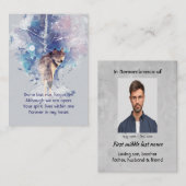 Pocket Keepsake Memorial Remembrance Wolf 名刺 (正面/裏面)