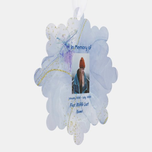 Pocket Keepsake Memorial Wolf オーナメントカード (右)