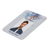  Pocket Keepsake Memorial  Wolf Looking Back マグネット (左側)