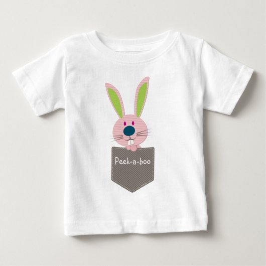 POCKET PALS :：ウサギ1 ベビーTシャツ (正面)