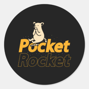 Pocket Rocket -マウスデザイン ラウンドシール