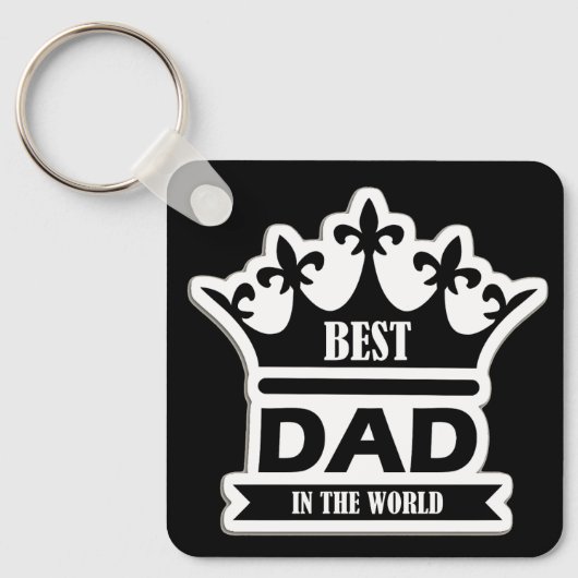 Pocket-Sized Praise – Best Dad Ever Keychain キーホルダー (正面)