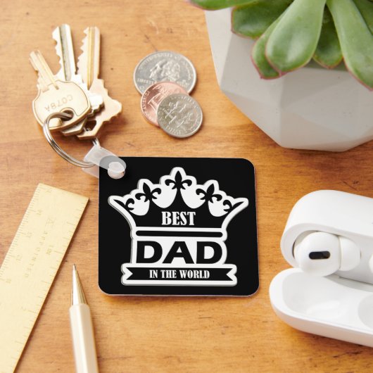 Pocket-Sized Praise – Best Dad Ever Keychain キーホルダー (デスク)
