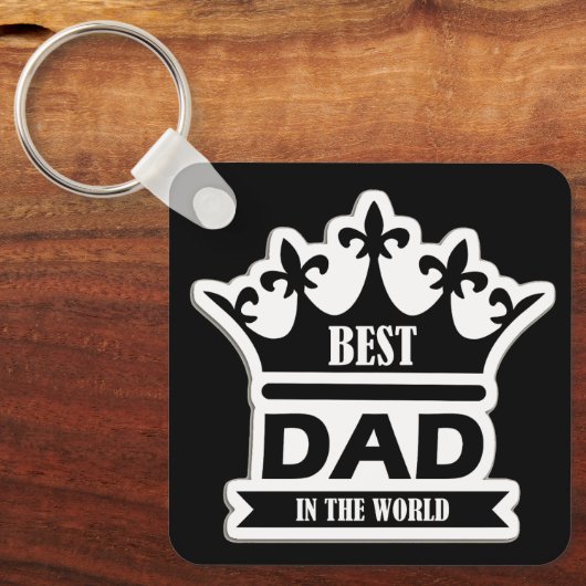 Pocket-Sized Praise – Best Dad Ever Keychain キーホルダー (正面)
