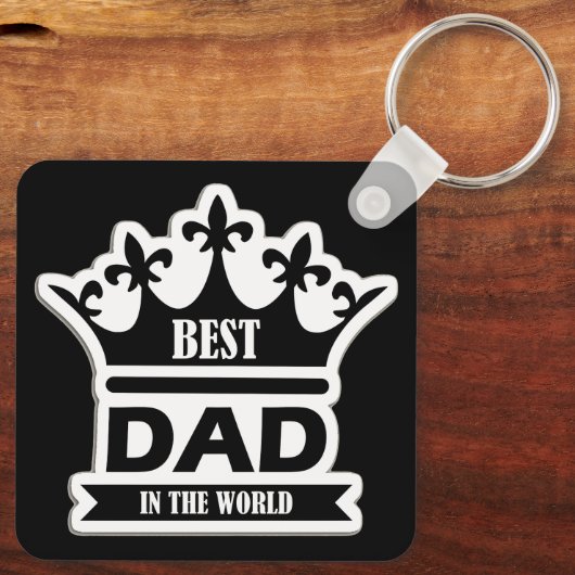 Pocket-Sized Praise – Best Dad Ever Keychain キーホルダー (裏面)