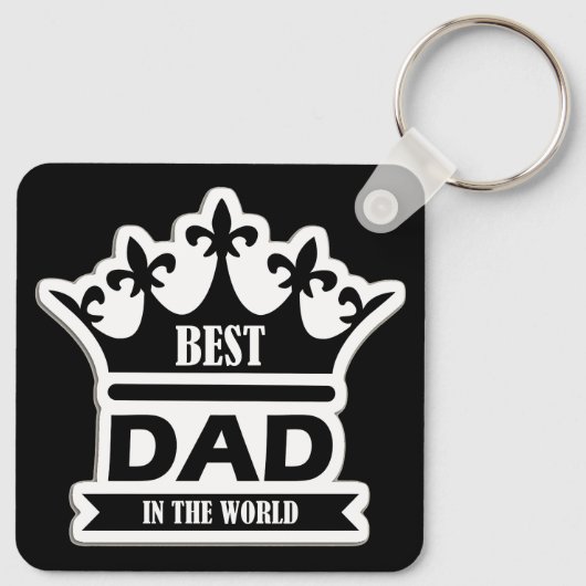 Pocket-Sized Praise – Best Dad Ever Keychain キーホルダー (裏面)
