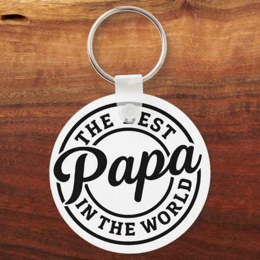 Pocket-Sized Praise – Best Papa Ever Keychain キーホルダー (裏面)