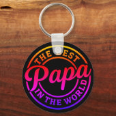 Pocket-Sized Praise – Best Papa Ever Keychain キーホルダー (正面)