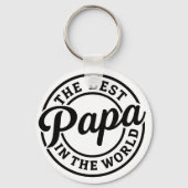 Pocket-Sized Praise – Best Papa Ever Keychain キーホルダー (裏面)