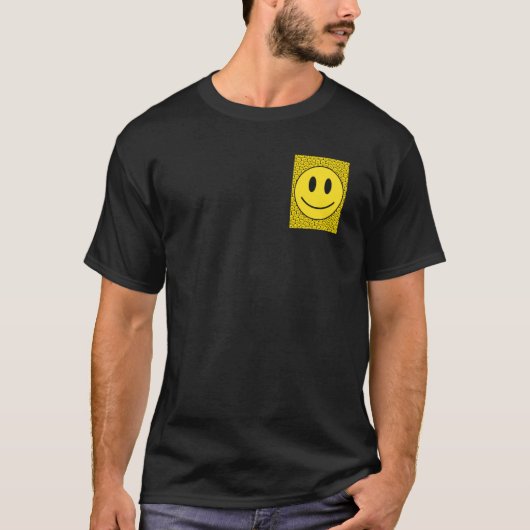 Pocket Smiling Face Costume Happy Cute Smile Trend Tシャツ (正面)