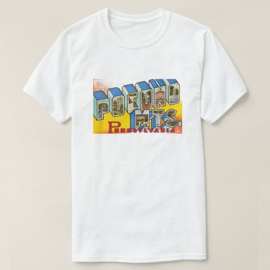 Pocono Mtns Fade-out T-Shirt Tシャツ (デザイン正面)