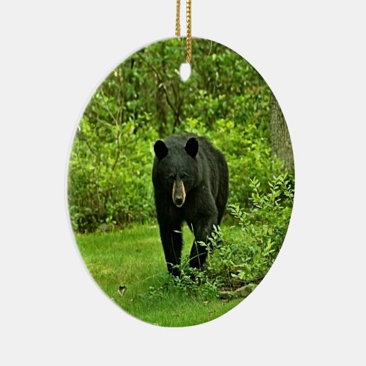 Poconosの裏庭のツキノワグマからの挨拶 セラミックオーナメント (右)