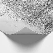PoconosのSnowyの木 ラッピングペーパー (角)
