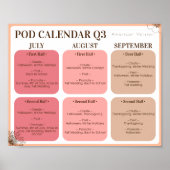 PODプロモーションカレンダー第3四半期ポスター ポスター (正面)