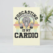 Podcastコンテンツクリエイターラジオショーポッドキャスティング サンキューカード (スタンド正面)