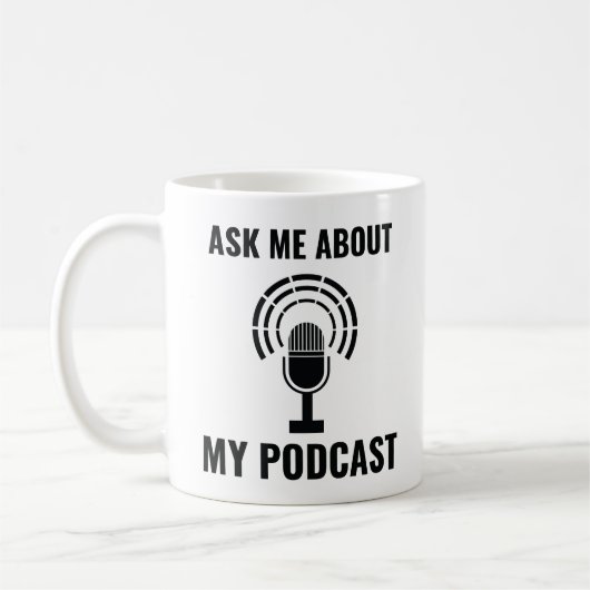 Podcast頼について コーヒーマグカップ (左)