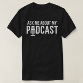 Podcast頼について – Audio Content Creator Tシャツ (デザイン正面)