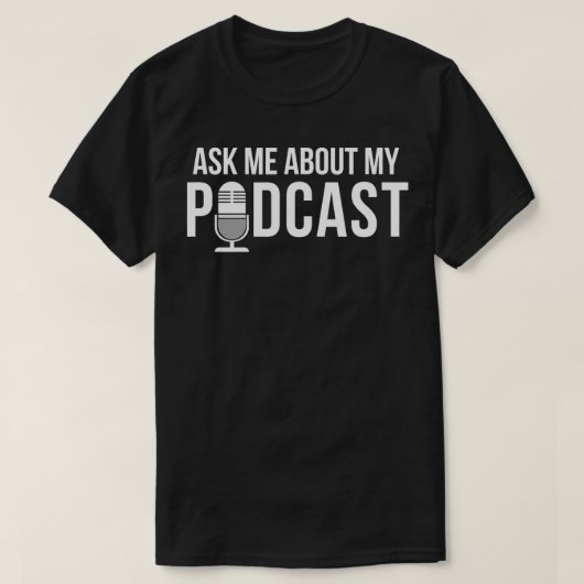 Podcast頼について – Audio Content Creator Tシャツ (デザイン正面)