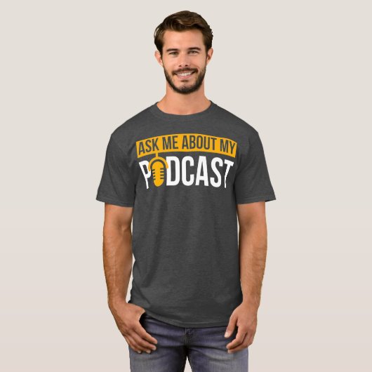 Podcast頼のPodcastingギフトについて Tシャツ (正面フル)